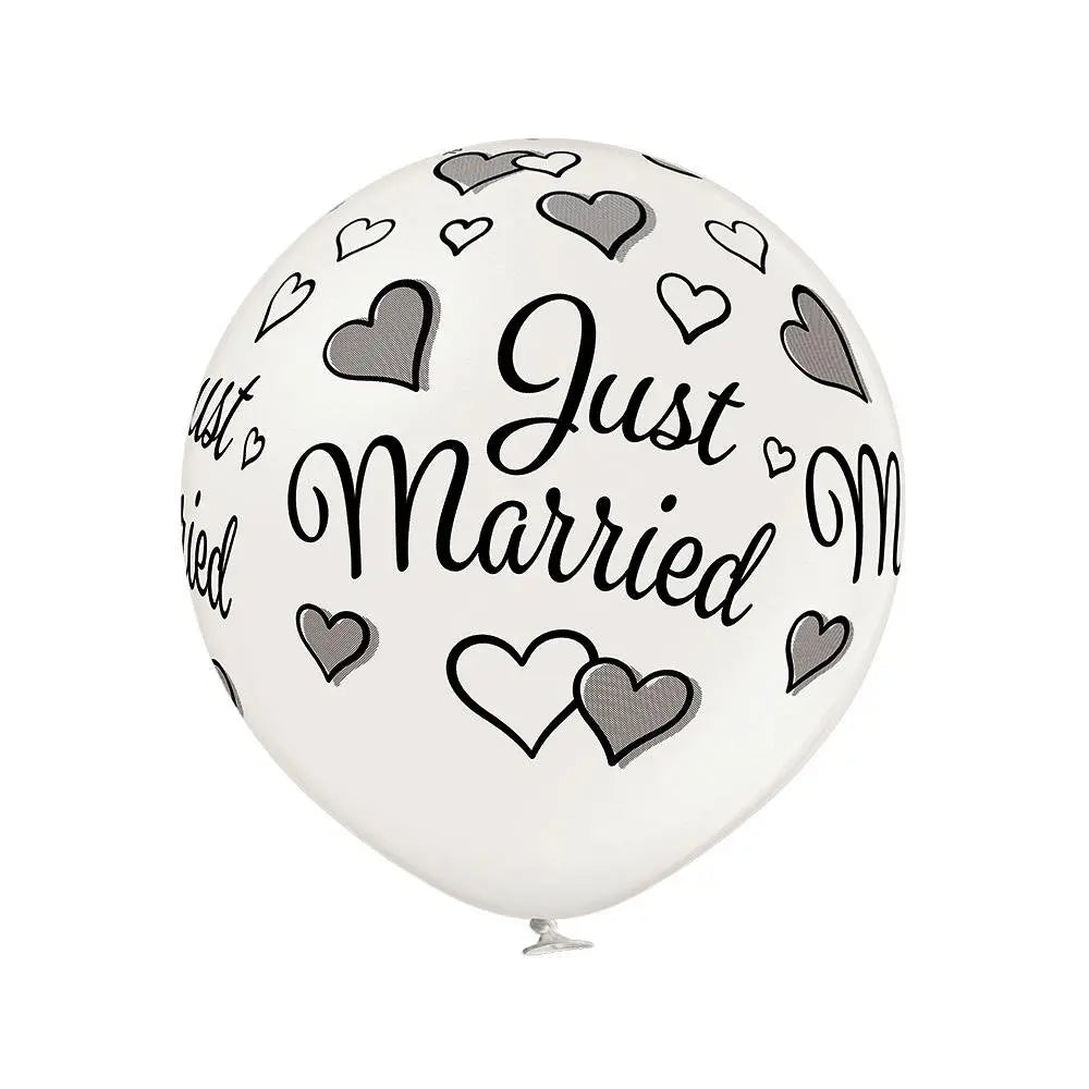 Just Married Ballon XL - Latex bedruckt XL