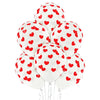 Ballon transparent petit coeur rouge 