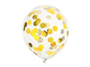 Ballon de cercles d'or de confettis 