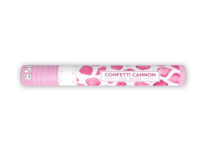 Konfetti Kanone mit Rosenblätter rosa - Konfetti Kanone