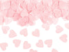 Coeurs de confettis artificiels rose 