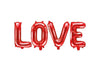 LOVE ballon bannière rouge 