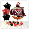 Bouquet de ballons bateau pirate (rempli d'hélium) 