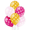 Ballon fille à pois 