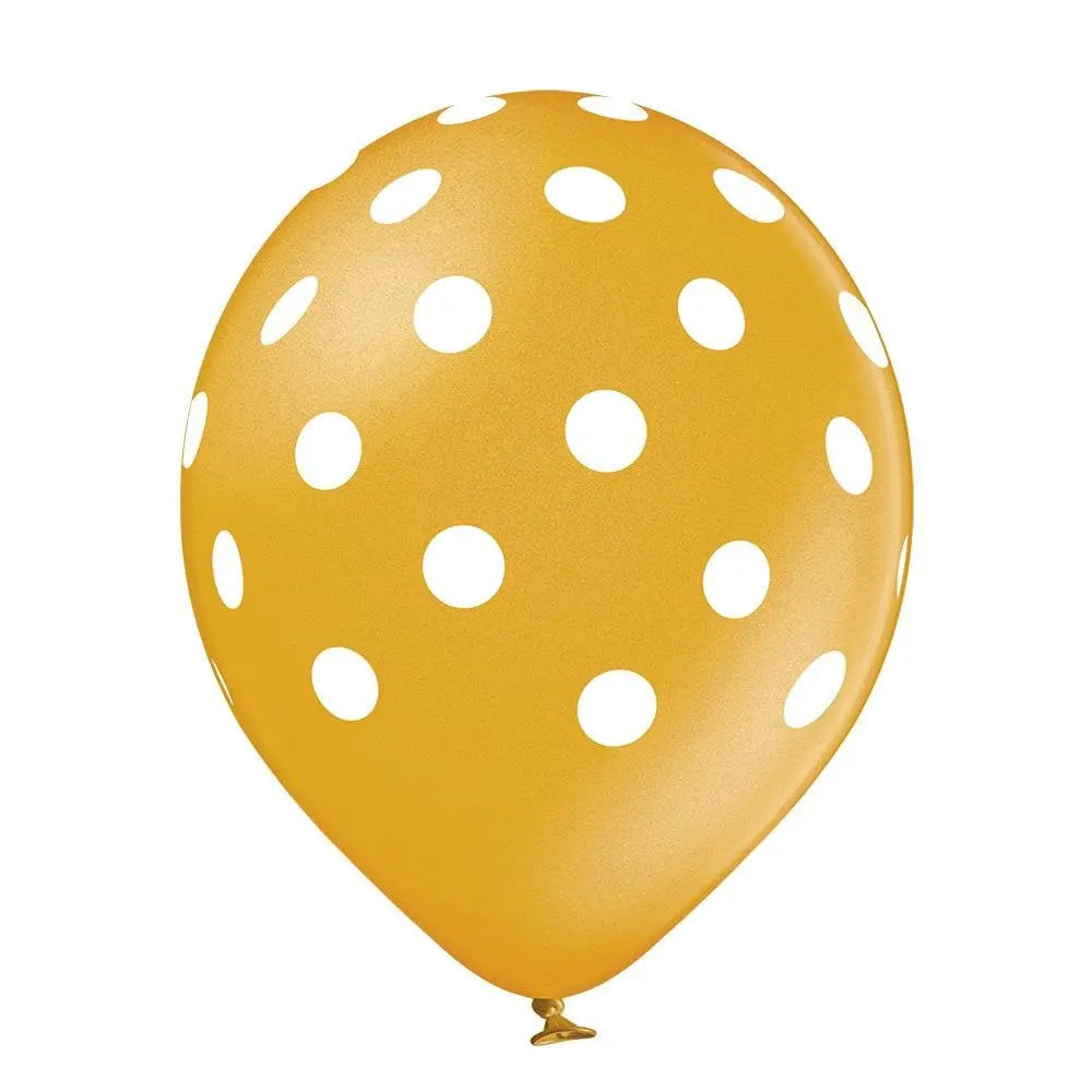 Polka Dots Girl Ballon - Latex bedruckt