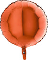 Ballon orange rond (rempli d'hélium) 