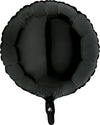 Ballon noir rond (rempli d'hélium) 