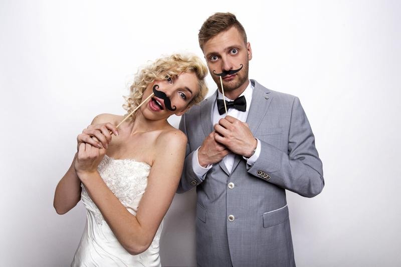 Schnurrbart / Mustache Photo Booth Selfie Set - Photo Booth Set