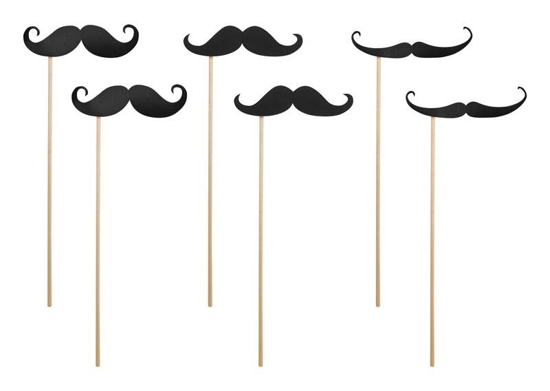 Schnurrbart / Mustache Photo Booth Selfie Set - Photo Booth Set