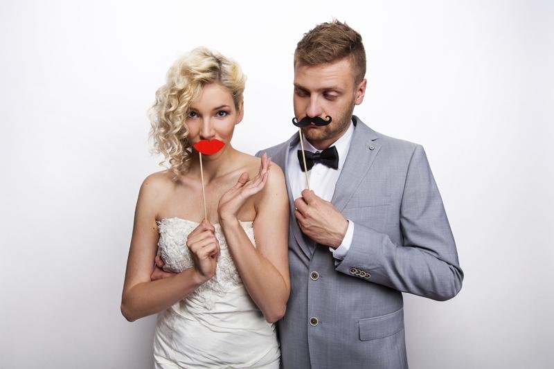 Schnurrbart / Mustache Photo Booth Selfie Set - Photo Booth Set