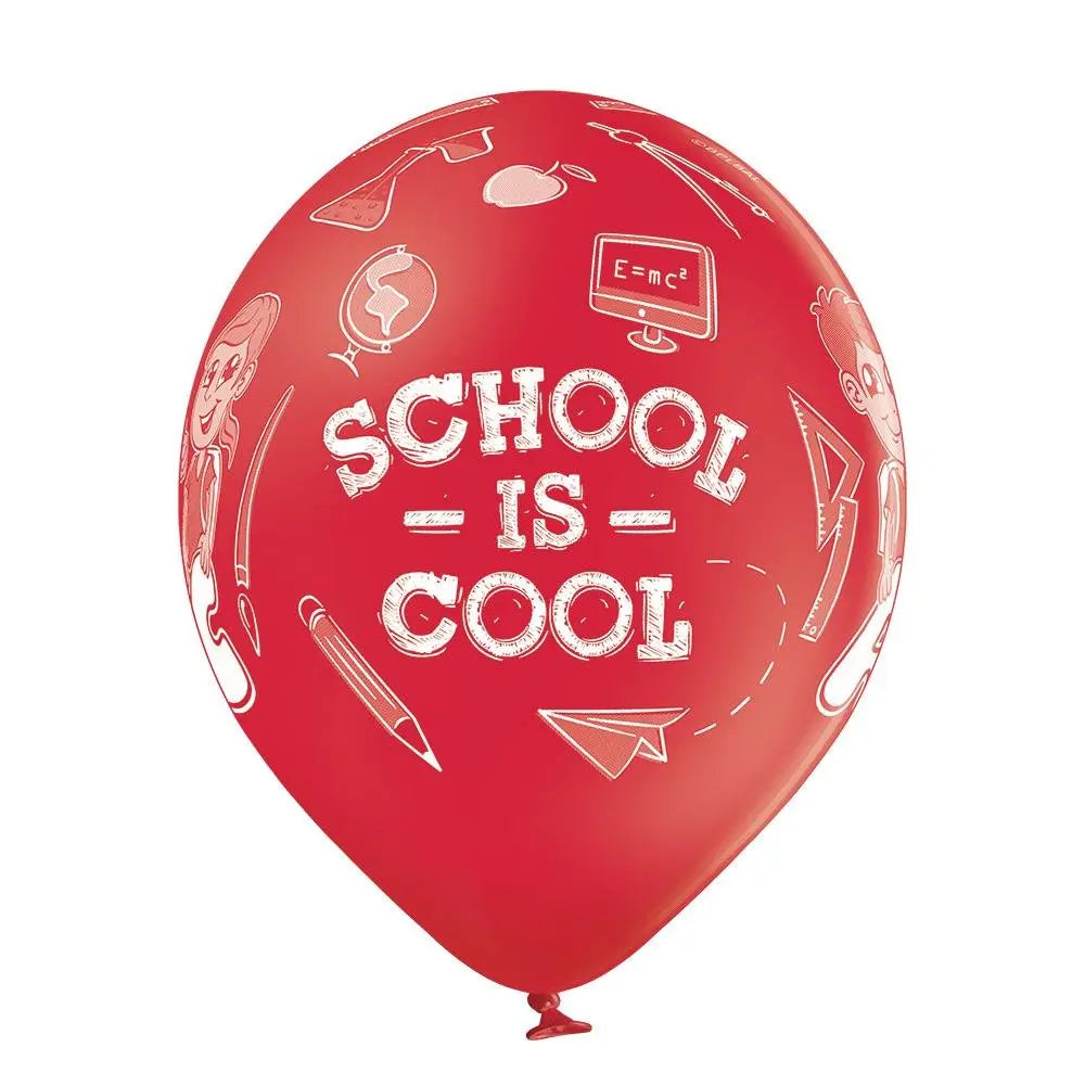 School is cool Ballon - Latex bedruckt