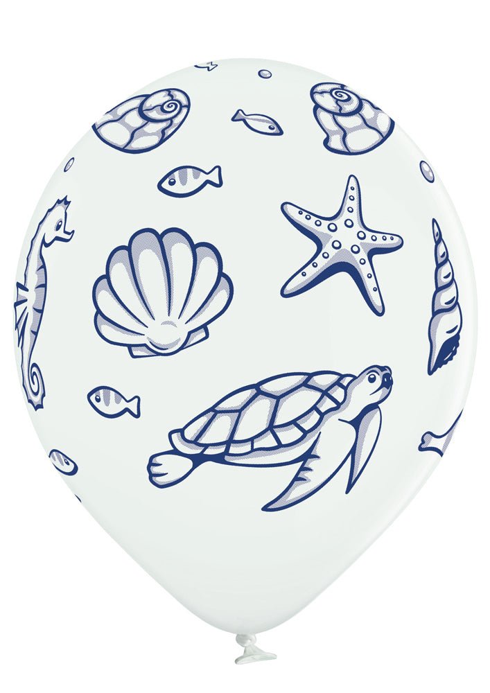 Sea Life - Meeresleben Ballon - Latex bedruckt