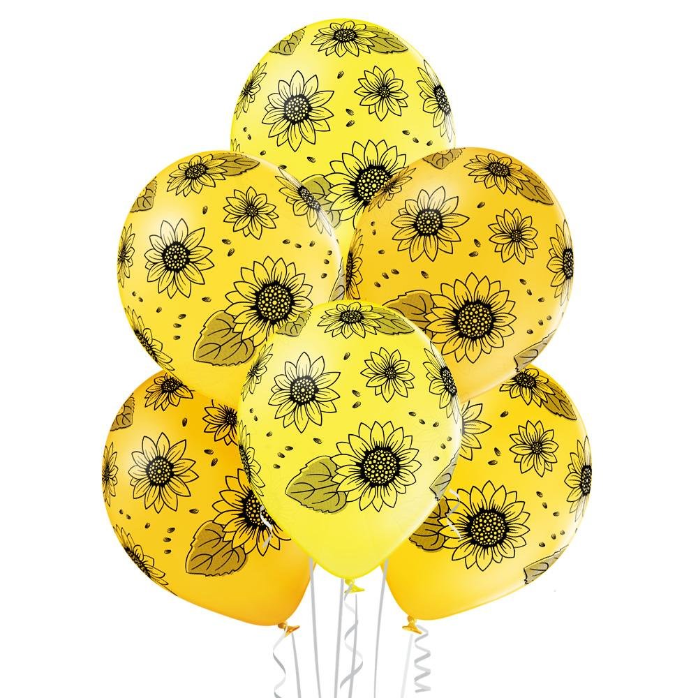 Sonnenblumen Ballon - Latex bedruckt
