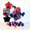 Bouquet de ballons joyeux anniversaire Spider Man (rempli d'hélium) 