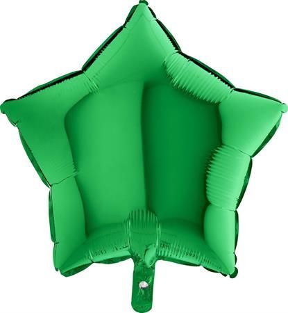 Stern grün Ballon (mit Helium gefüllt) - Stern Ballon Helium