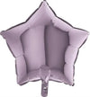Ballon violet étoilé (rempli d'hélium) 