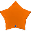 Ballon étoile orange mat (rempli d'hélium)