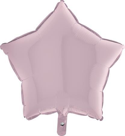 Stern rosa Ballon (mit Helium gefüllt) - Stern Ballon Helium