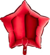 Ballon étoile rouge (rempli d'hélium) 