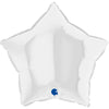 Ballon étoile blanc (rempli d'hélium) 