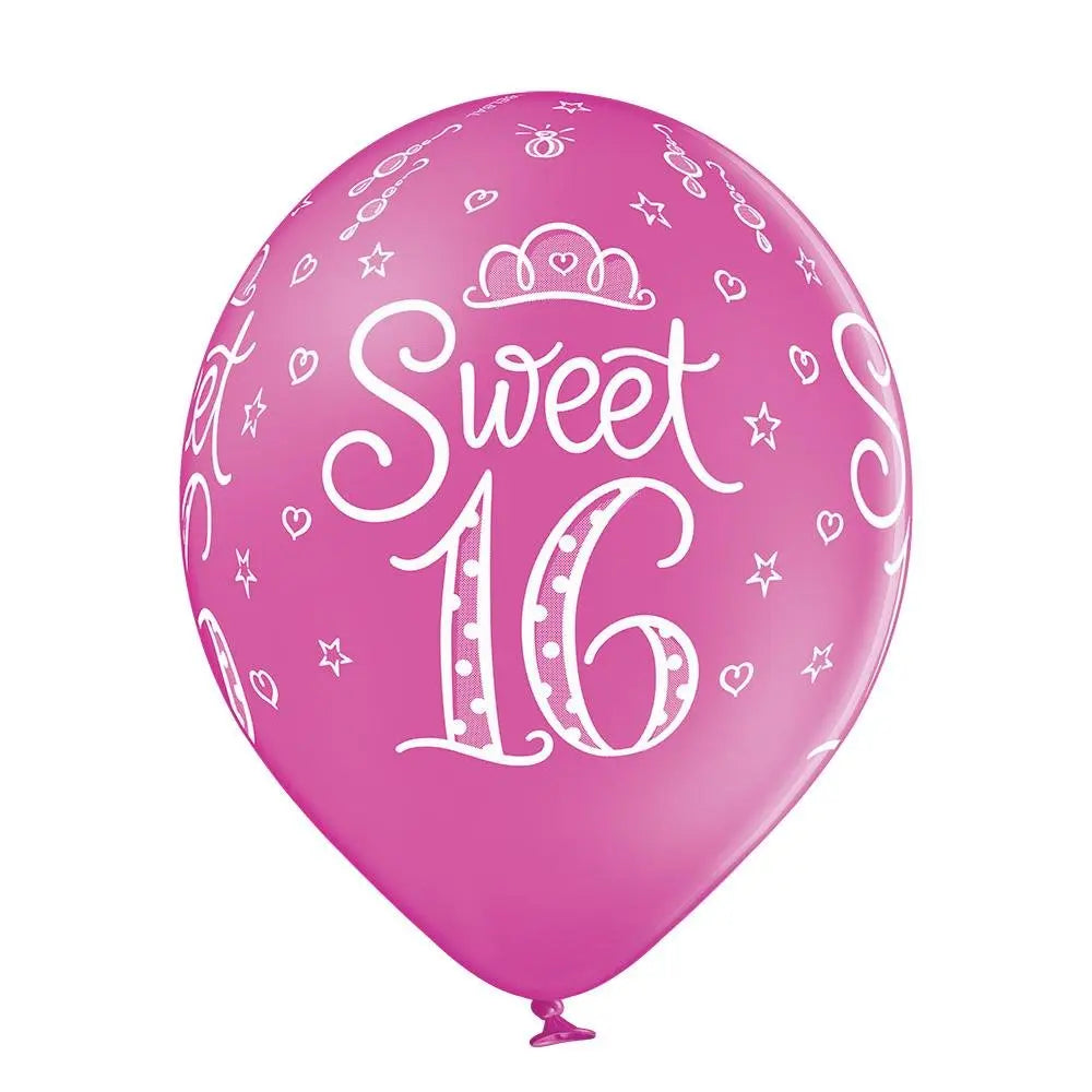 Sweet 16 Ballon - Latex bedruckt