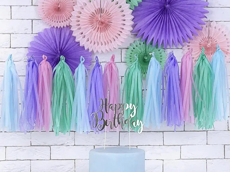 Tassel Girlande farbig mix - Tassel Girlanden