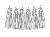 Guirlande pompon argent 