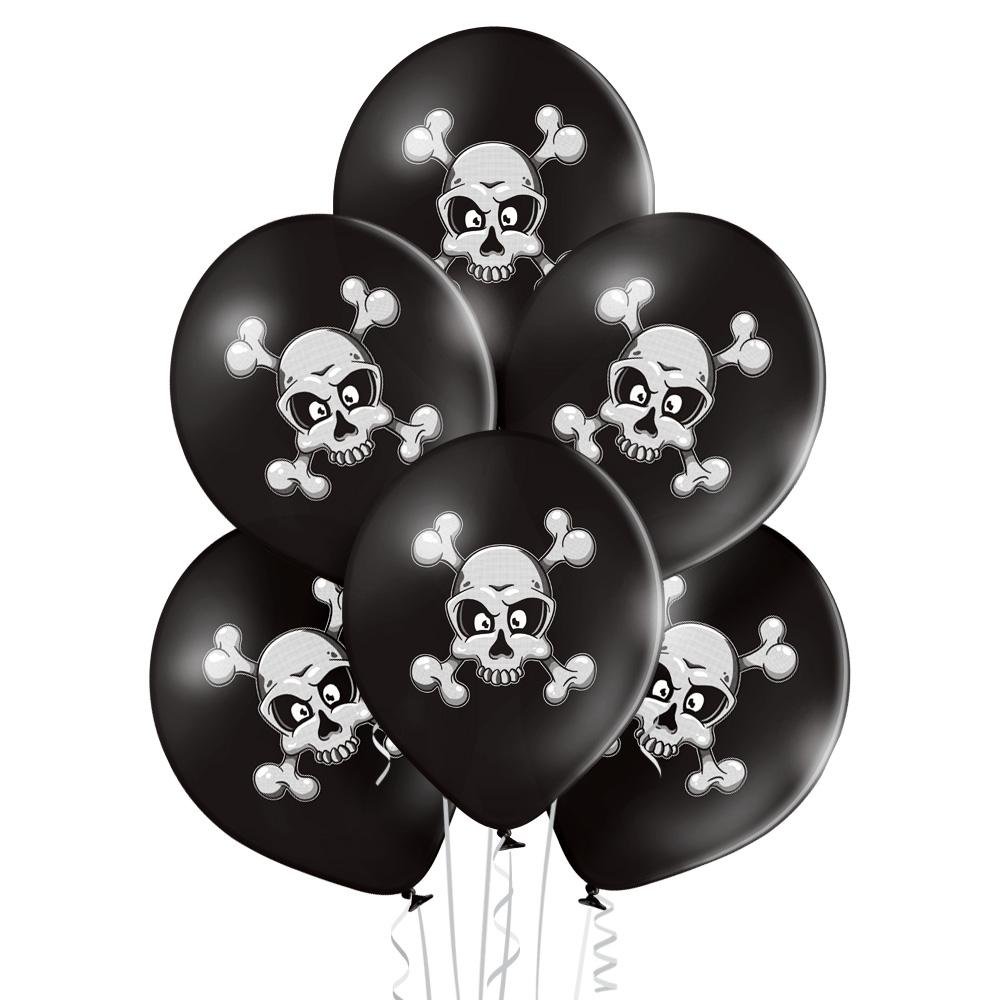 Totenkopf Ballon - Latex bedruckt