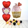 Valentine Day Cupcake Ballon Bouquet (mit Helium gefüllt)