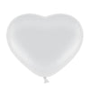 ballons coeur blanc (25 pièces) 