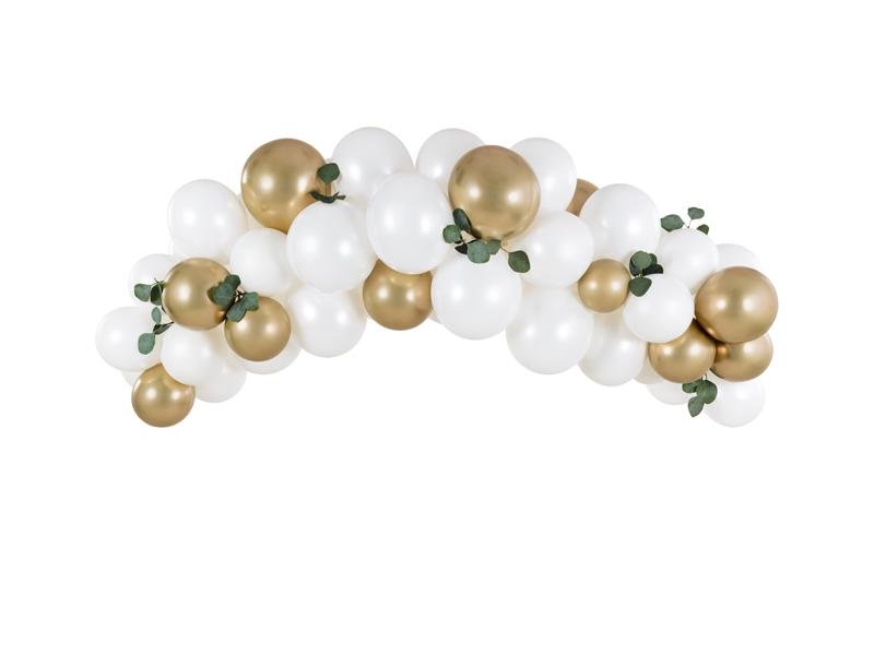 Weiss und gold Ballon Bogen Girlande Set - Party Set