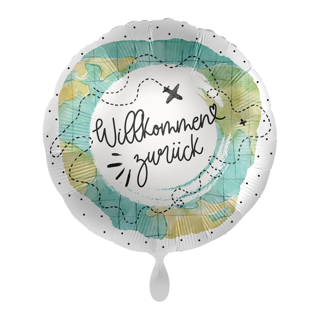 Willkommen zurück Ballon (mit Helium gefüllt) - Herz Ballon helium