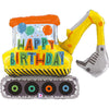 Ballon XL Bagger Happy Birthday (rempli d'hélium) 