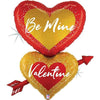 XL Be Mine Valentine Heart Balloon (filled with helium) 