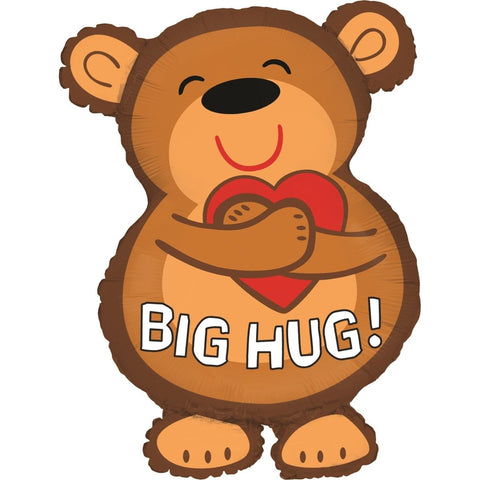XL Big Hug Bär Ballon (Teddy) Ballon (mit Helium gefüllt)