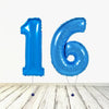 Ballon XL Bleu Numéro 16 (Rempli d'Hélium) 