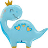 Ballon Dino bleu XL (rempli d'hélium) 