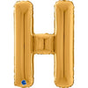 Ballon lettre XL argent A (avec hélium) 