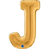 Ballon lettre XL argent A (avec hélium) 