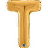 Ballon lettre XL argent A (avec hélium) 