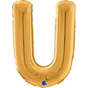 Ballon lettre XL argent A (avec hélium) 