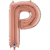 Ballon lettre XL or rose P (avec hélium) 
