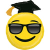 Ballon de remise de diplôme Emoji XXL (rempli d'hélium)