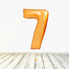 Ballon XL Or Chiffre 7 (Rempli d'Hélium) 