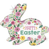 Ballon XL Happy Easter Bunny (rempli d'hélium) 