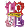 Ballon XL Love Happy Valentine's Day (rempli d'hélium) 