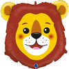 Ballon tête de lion XL (rempli d'hélium)