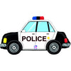 Ballon voiture de police XL (gonflé à l'hélium) 