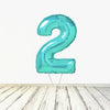 Ballon XL Tiffany Numbers 2 (rempli d'hélium) 