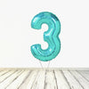 Ballon XL Tiffany Numbers 3 (rempli d'hélium) 